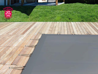 Image Couverture de securite Albiges SKIN COLD coloris ivoire et ivoire pour piscine enterree (m²)