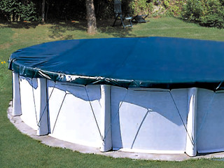 Image Couverture protection et hivernage filet COVERLUX Ø680cm pour piscine hors-sol ronde Ø620cm
