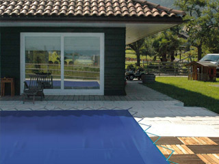 Image Couverture d'hivernage et de protection opaque Albon ECOLD coloris bleu forme geometrique (m²)