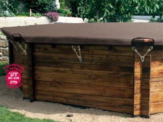 Image Couverture filet de securite Albiges GRILLE WOOD coloris bleu/noir (m²)