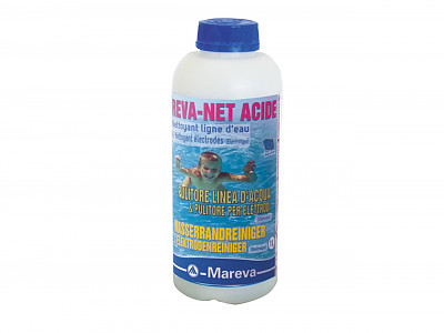 Image Nettoyant ligne d'eau piscine Mareva REVA-NET ACIDE liquide bidon 1L