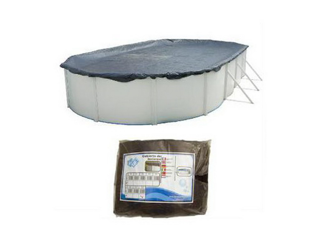 VEVOR Bâche Couverture Piscine Hivernage Bulle Piscine Rectangulaire Beige En Pvc 4 X 7m 88694237