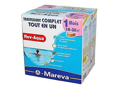 Image Traitement mensuel Mareva REV-AQUA 4 en 1 piscine 18 a 30m³