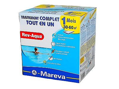 Image Traitement mensuel Mareva REV-AQUA 4 en 1 piscine 30 a 60m³