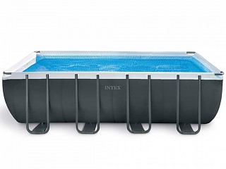 Image Kit piscine tubulaire Intex ULTRA SILVER rectangulaire 549 x 274 x 132cm filtration sable