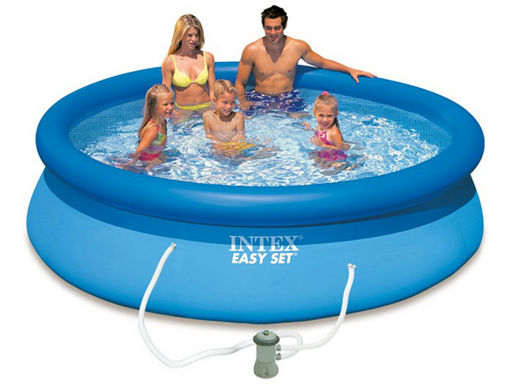 Kit piscine hors-sol autoportante Intex EASY SET ronde Ø305 x 76cm avec filtration debit 1.25m3/h
