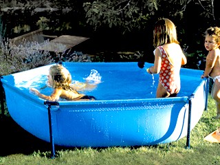 Image Piscine hors-sol enfant Gre JETPOOL ronde Ø2.15m x 0.45m