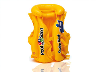 Intex - Gilet de natation gonflable Intex POOL SCHOOL pour enfants de 3 a 6 ans
