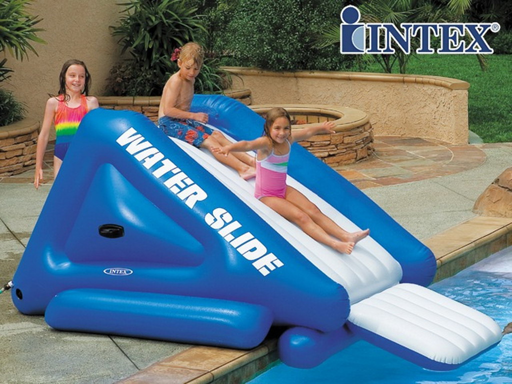 Toboggan géant gonflable Intex WATER SLIDE 302cm pour piscine