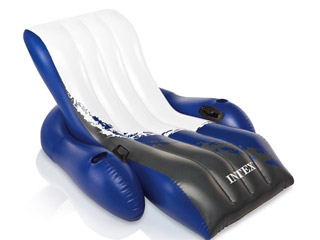 Image Chaise longue gonflable Intex DELUXE dimensions 180 x 135cm