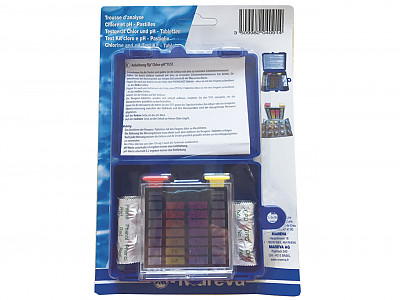 Image Trousse d'analyse pH et chlore pastilles DPD1 pour piscine MAREVA