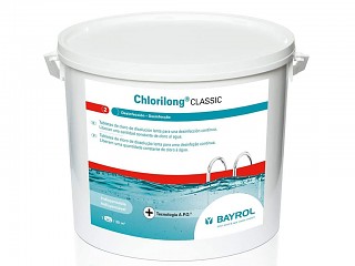 Image Galets de chlore lent CHLORILONG 250g Bayrol seau de 5kg