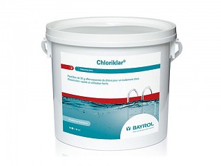 Image Traitement chlore choc CHLORIKLAR Bayrol pastilles effervescentes seau de 5kg