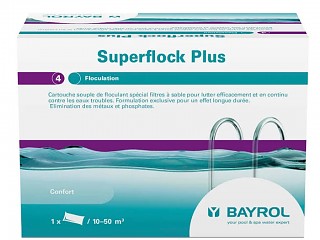 Image Clarte de l'eau SUPERFLOCK PLUS Bayrol cartouches floculantes boite 1kg