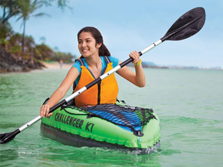Intex - Kayak gonflable Intex CHALLENGER K1 dimensions 274 x 76 x 33cm 1 personne