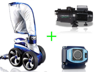 Image Robot piscine hydraulique Polaris 3900S avec surpresseur 1,5CV mono + coffret electrique