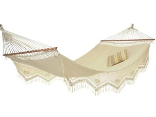 Image Hamac Amazonas a barres Palacio Jacquard coloris ecru 240 x 160cm