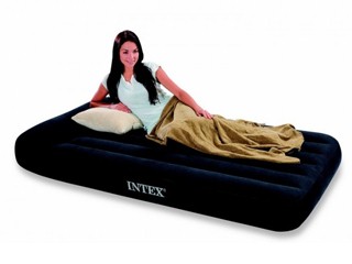 Image Matelas Airbed gonflable PILOWREST 191 x 99 x 30cm INTEX avec gonfleur electrique integre
