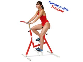 Image Aquabike Archimede LADY revetement thermoplastique rouge pour piscine