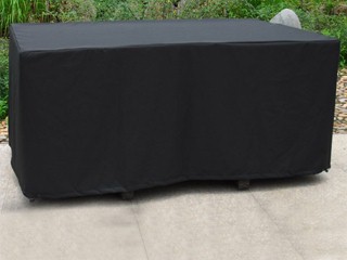 Image Housse de protection table de jardin 170cm x 105cm coloris noir