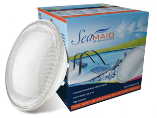 SeaMaid - Lampe Seamaid PAR56 eclairage blanc 30 LED 1100 lumen 18W pour projecteur piscine
