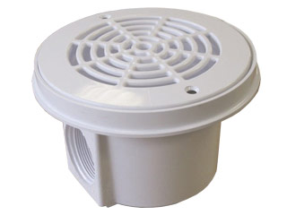 Image Bonde de fond Hayward LUXE 50mm a coller pour piscine beton coloris blanc