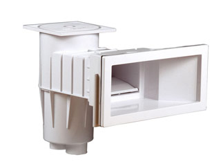 Image Skimmer Hayward PREMIUM grande meurtriere coloris blanc pour piscine enterree beton
