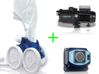 Image Robot piscine hydraulique POLARIS 380 Pack avec surpresseur 1.5cv tri et coffret