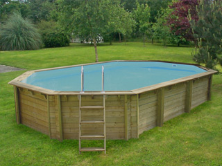 Image Piscine hors-sol bois BWT myPOOL WEVA OCTO+ 640 H146cm