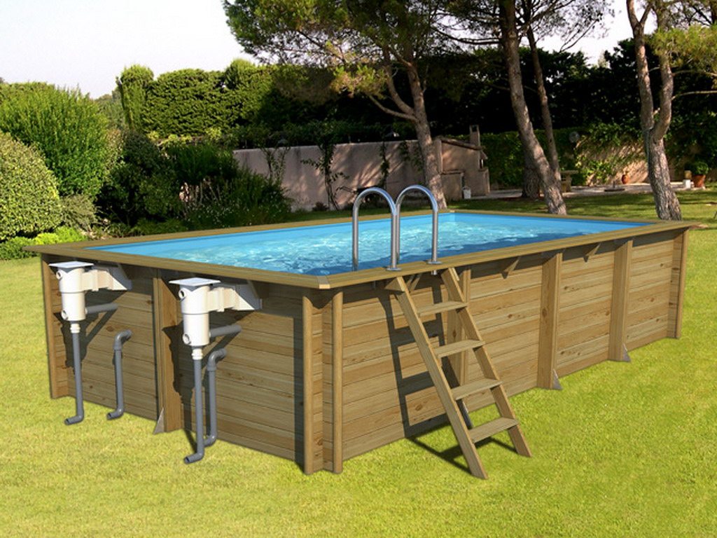 Piscine hors-sol bois BWT myPOOL WEVA RECTANGLE 6x3 H133cm