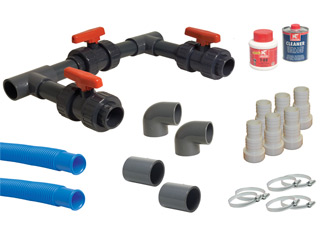 Image Kit by-Pass complet UNIVERSAL pour pompe a chaleur piscine hors-sol ou enterree