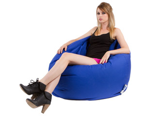 Image Coussin geant Jumbo Bag SCUBA XXL 130 x 180cm coloris bleu