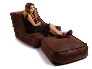 Image Coussin geant Jumbo Bag BLUES 120 x 92 x 70cm coloris chocolat