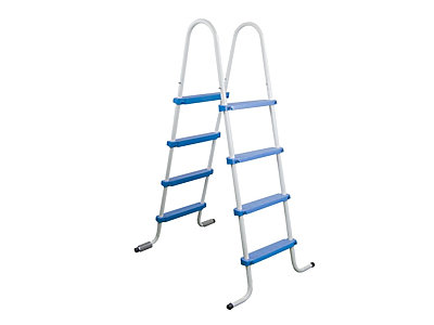 Image Echelle double symetrique Toi 2x4 marches laquee epoxy pour piscine hors-sol