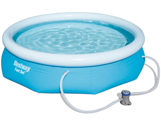 Image Kit piscine hors-sol autoportante Bestway FAST SET POOL ronde Ø244 x 66cm