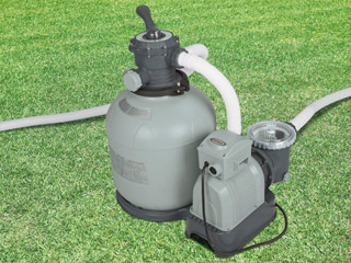 Image Groupe de filtration Intex PUR debit 10m³/h puissance 0.90CV pour piscine jusqu'a 65m3