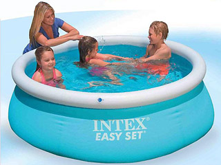 Image Piscine hors-sol autoportante Intex EASY SET ronde Ø183 x 51cm turquoise