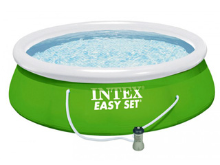 Image Kit piscine hors-sol autoportante Intex EASY SET ronde Ø366 x 84cm avec filtration debit 2m3/h