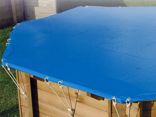 Image Couverture de securite UBBINK rectangulaire 5.00 x 8.00m norme NFP 90-308 pour piscine bois Ubbink