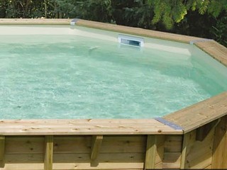 Liner pour piscine hors-sol Ubbink ovale 470 x 860 x H130cm epaisseur 75/100eme beige