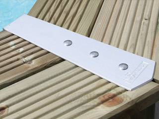 Image Kit de 8 enjoliveurs de margelles Ubbink ALU135D pour piscine hors-sol bois octogonale