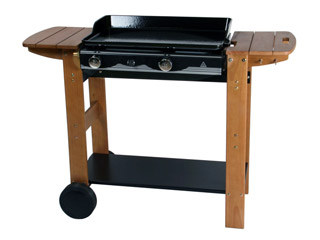 Image Plancha Somagic CAMBO au gaz avec chariot