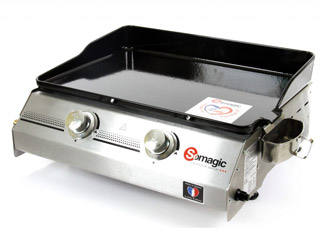 Image Plancha Somagic MADE IN FRANCE 2 feux au gaz