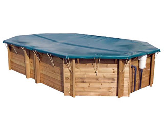 Image Couverture d'hiver BWT myPOOL P-PB 580 vert pour piscine bois RECTANGLE 12x4