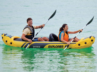 Image Canoe gonflable Intex EXPLORER K2 dimensions 312 x 91 x 51cm 2 personnes