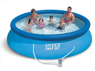 Image Kit piscine hors-sol autoportante Intex EASY SET ronde Ø396 x 84cm avec filtration debit 2m3/h
