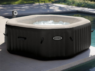 Image Spa gonflable Intex PURESPA DELUXE 4 places octogonal 201x71cm noir