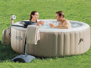 Image Porte-serviettes Intex PURESPA dimensions 60 x 60 x 127cm pour spa gonflable Intex