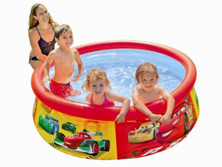 Image Piscine hors-sol autoportante Intex EASY SET CARS ronde Ø183 x 51cm