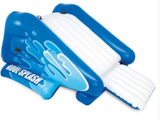 Image Toboggan gonflable Intex dimensions 333 x 206 x 117cm coloris bleu-blanc